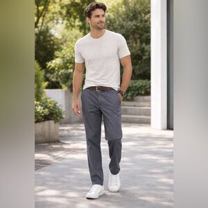 Nike Golf Dri-Fit Chino Pants 38x32 Gray Straight Leg Casual Workwear